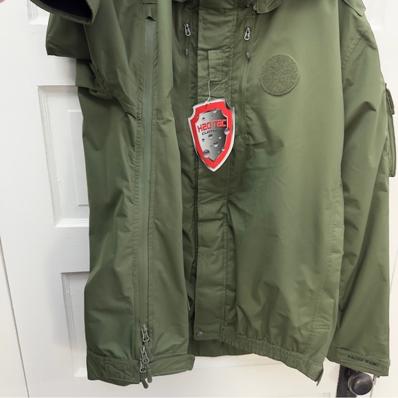 Waterproof Tactical Jacket H2O Tac Men’s L Green NWT - Picture 6 of 16